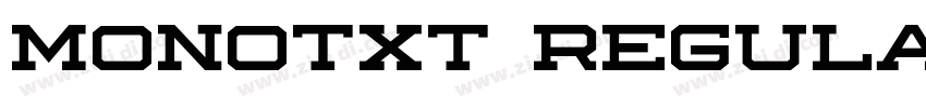 Monotxt Regular字体转换